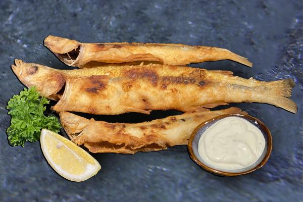 Жаренная корюшка